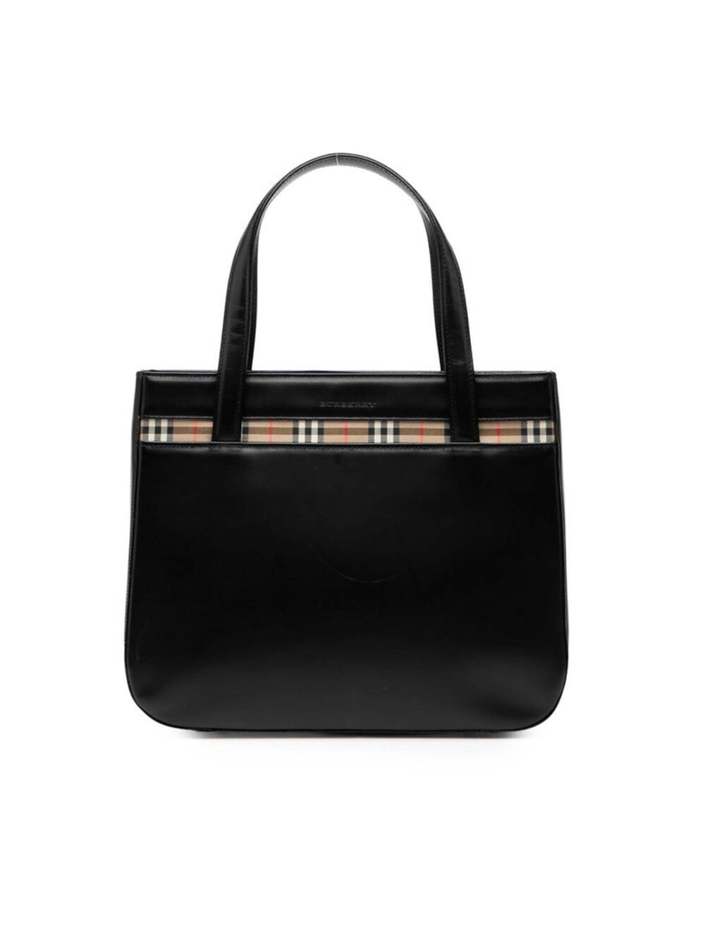 Burberry Banner Nm Tote Leather With #357065B63B
